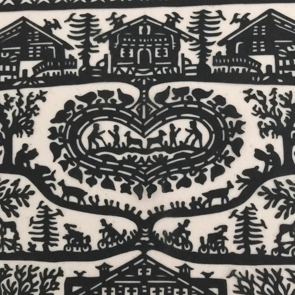 🔥ON SALE🔥People's Life 💖 Handmade PaperCut Silhouette Scherenschnette Decor - Picture 7 of 9